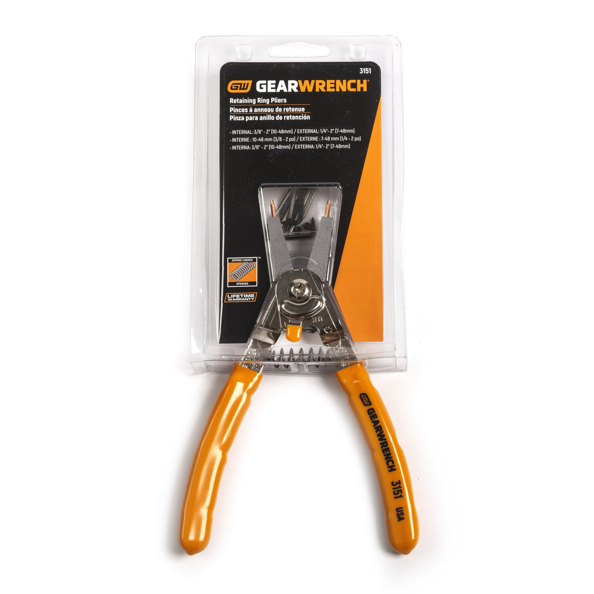 Gearwrench 3151 Retaining Ring Plier, Steel