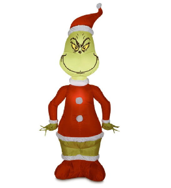 Gemmy 114904 Christmas Inflatable Santa Grinch, 4 Feet