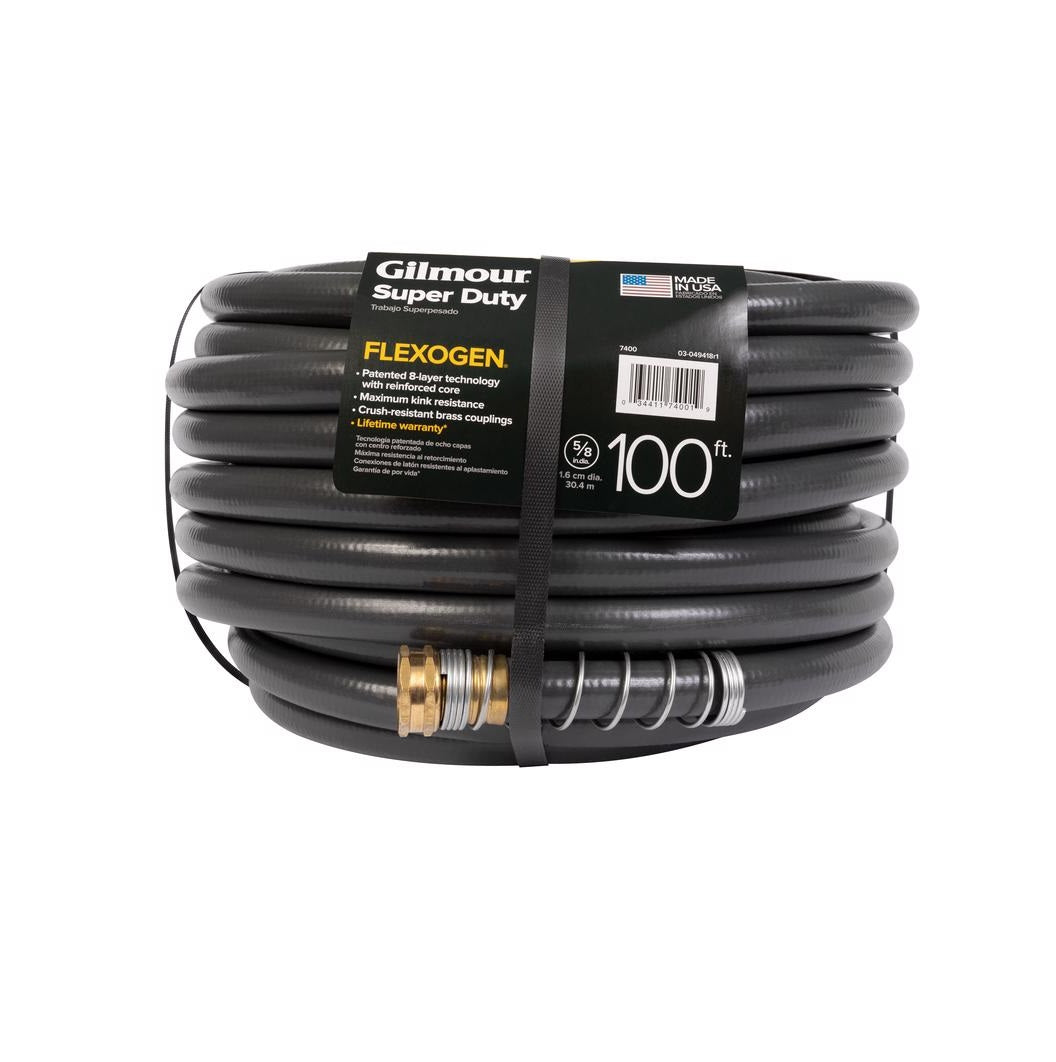 Gilmour 874001-1021 Flexogen Super Duty Garden Hose, 5/8" x 100-ft