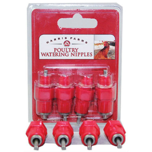 Harris Farms 1000311 Poultry Watering Nipples, Plastic