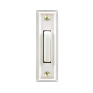 Heath Zenith SL-315-1-90 Pushbutton, Plastic, White