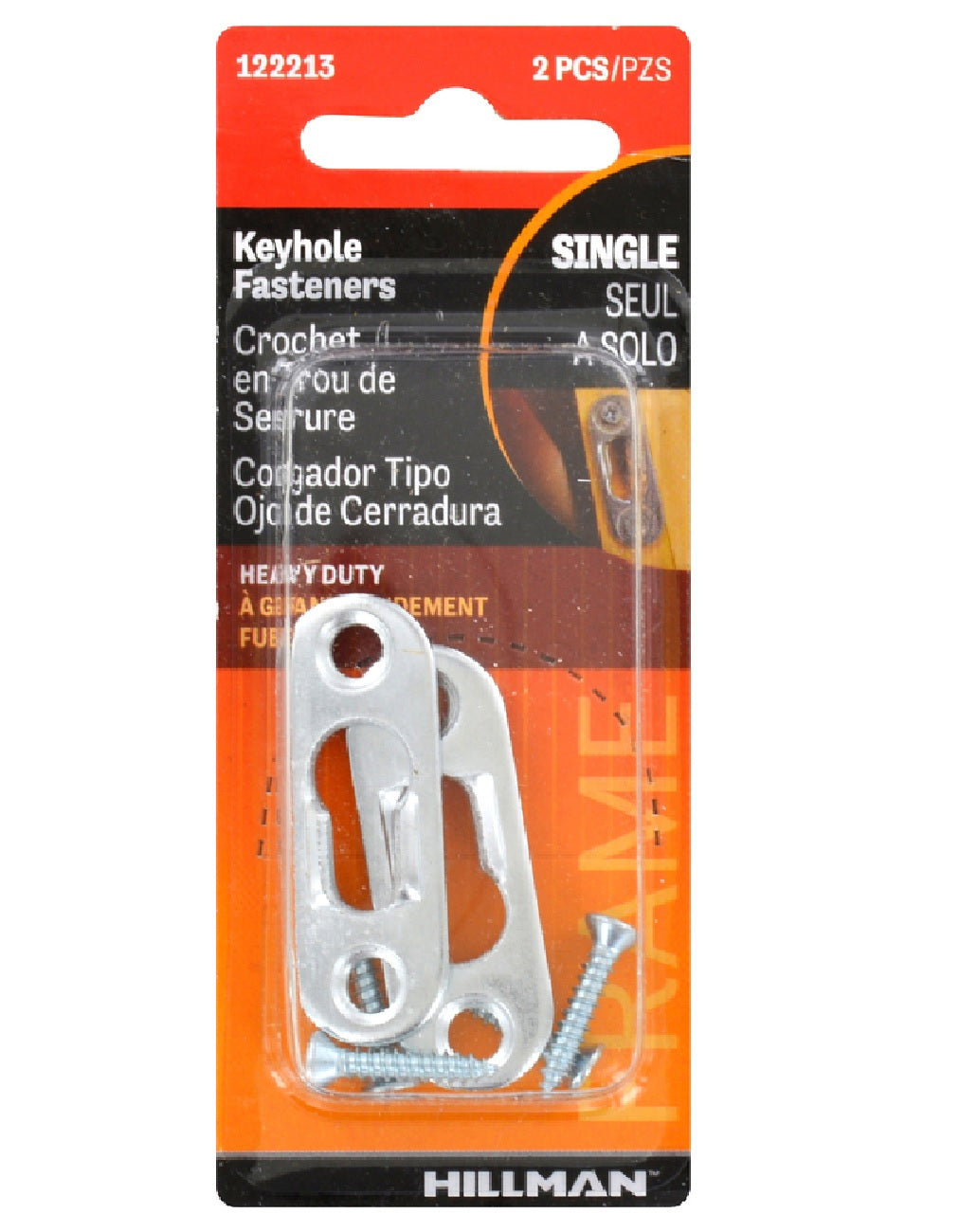 Hillman 122213 AnchorWire Keyhole Picture Hanger, 1-5/8 Inch