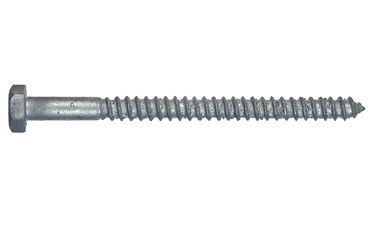 Hillman 812101 Hex Head Lag Bolt, 1/2 Inch x 5 Inch