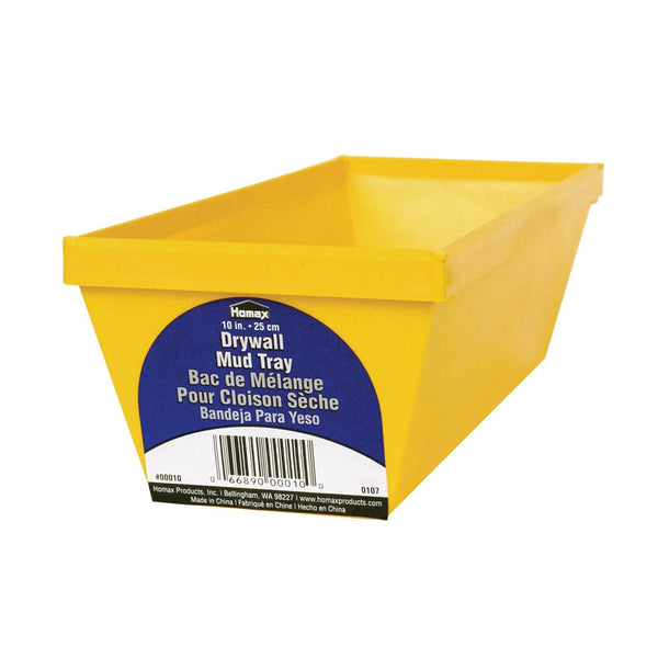 Homax 00010 Drywall Mud Tray, Yellow
