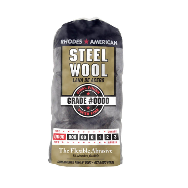 Homax 10120000 Rhodes American Super Fine Steel Wool Pad, #0000 Grade