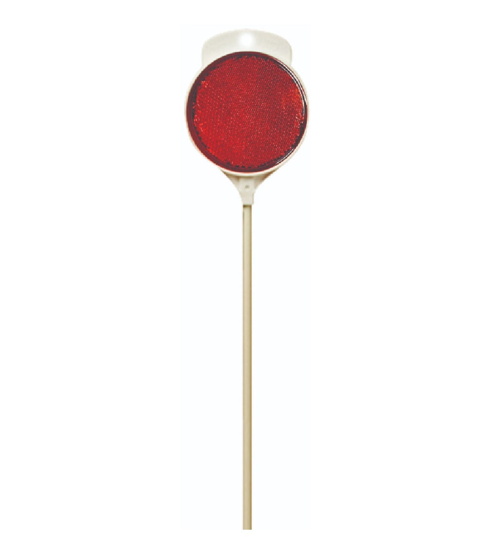 Hy-Ko DM300R36 Reflective Driveway Marker with Fiberglass Rod, 36", Red