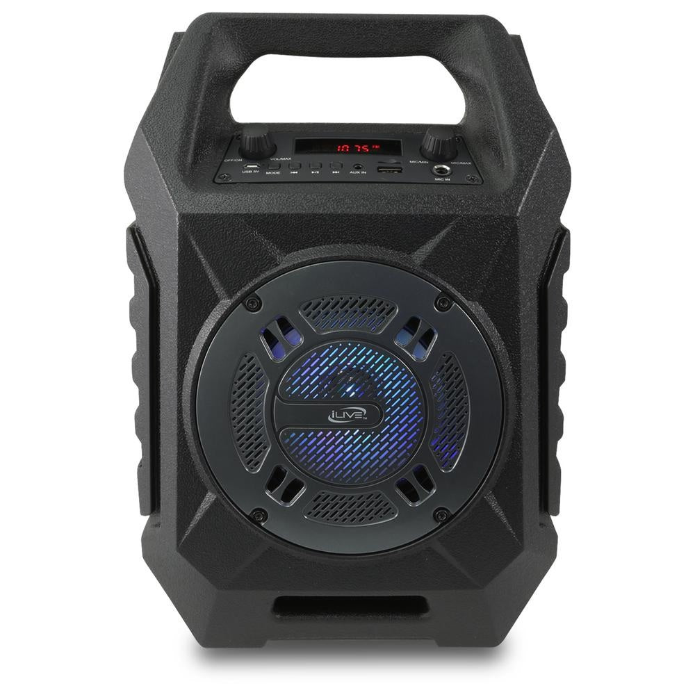 iLive ISB408B Wireless Bluetooth Portable Speaker, Black