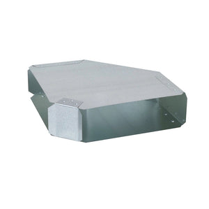 Imperial GV0092-C Galvanized Wall Stack Elbow, 90 Degree, 3-1/4" x 10"