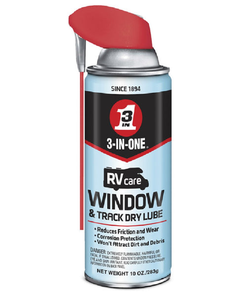 3-in-One 120091 Rv Care Window and Track Dry Lubricant, 10 Oz