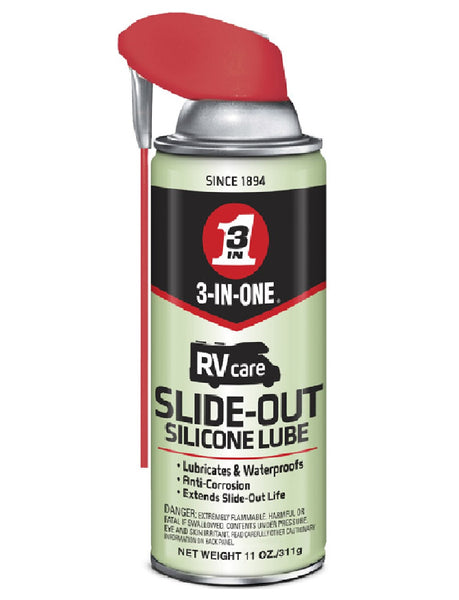3-in-One 120084 RV Care Slide-Out Silicone Lube, 11 Oz