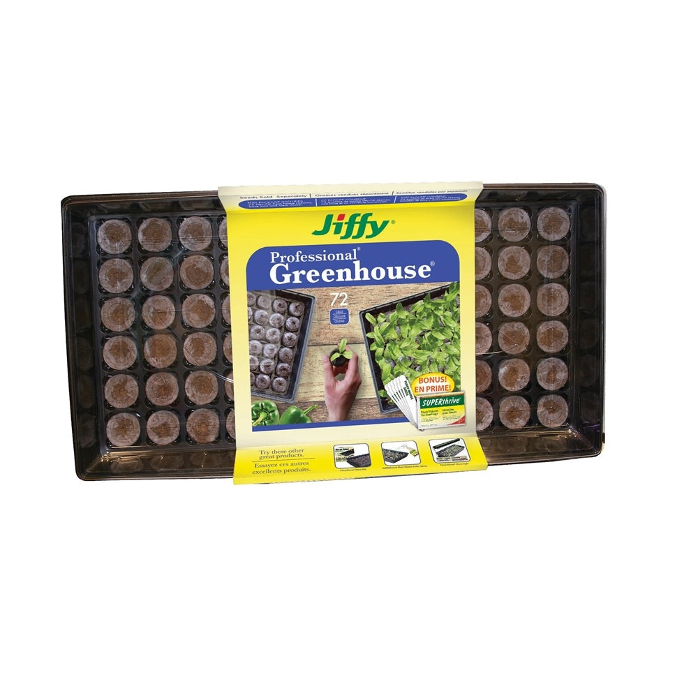Jiffy J372ST-20 Professional Greenhouse Kit, 72 Pellets