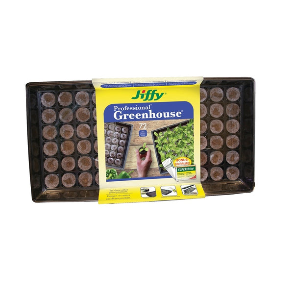 Jiffy J372ST-20 Professional Greenhouse Kit, 72 Pellets