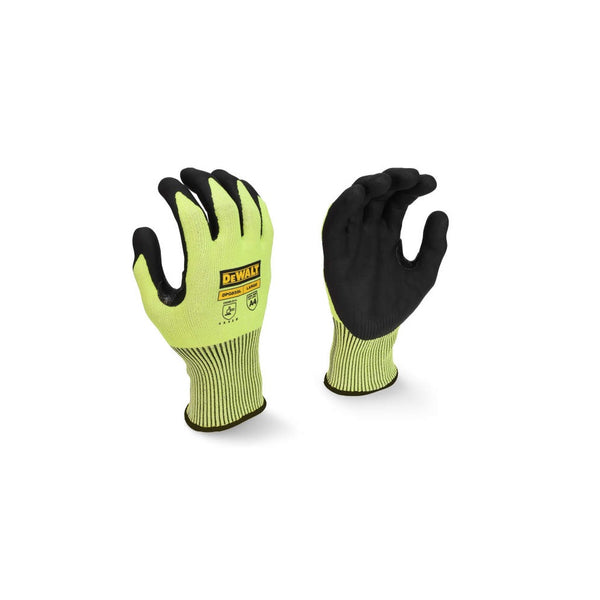DeWalt DPG855TL High Visibility Glove, Large, Hi-Vis Green