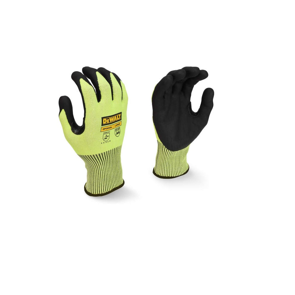 DeWalt DPG855TM High Visibility Glove, Medium, Hi-Vis Green