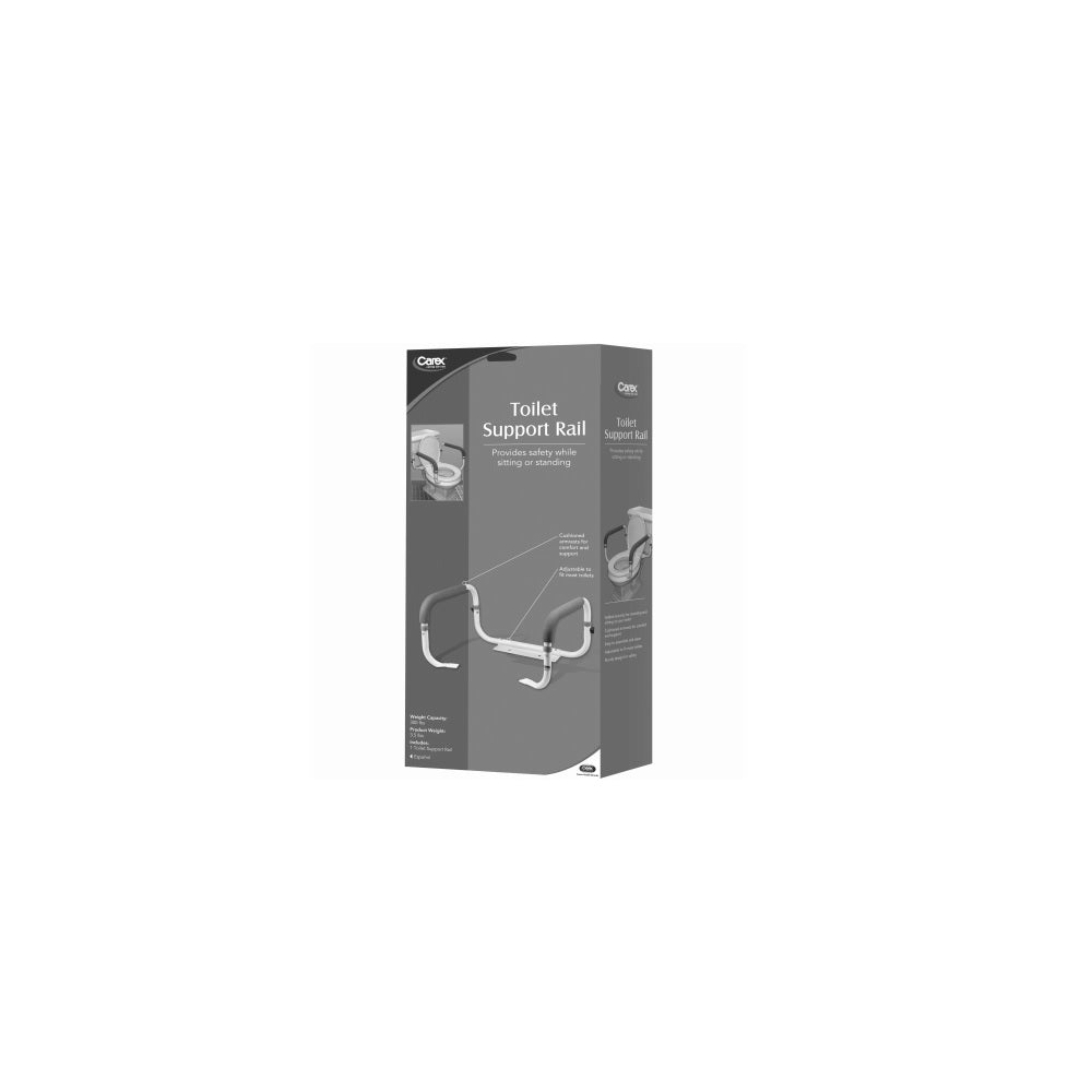 Carex FGB36800 0000 Toilet Support Rail, White