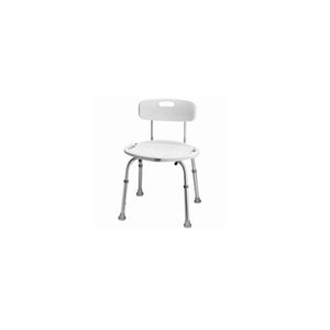 Carex FGB75300 0000 Adjustable Bath and Shower Seat with Back, White