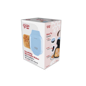 Rise by Dash RMWS001GBSD06 Mini Snowflake Waffle Maker, Blue