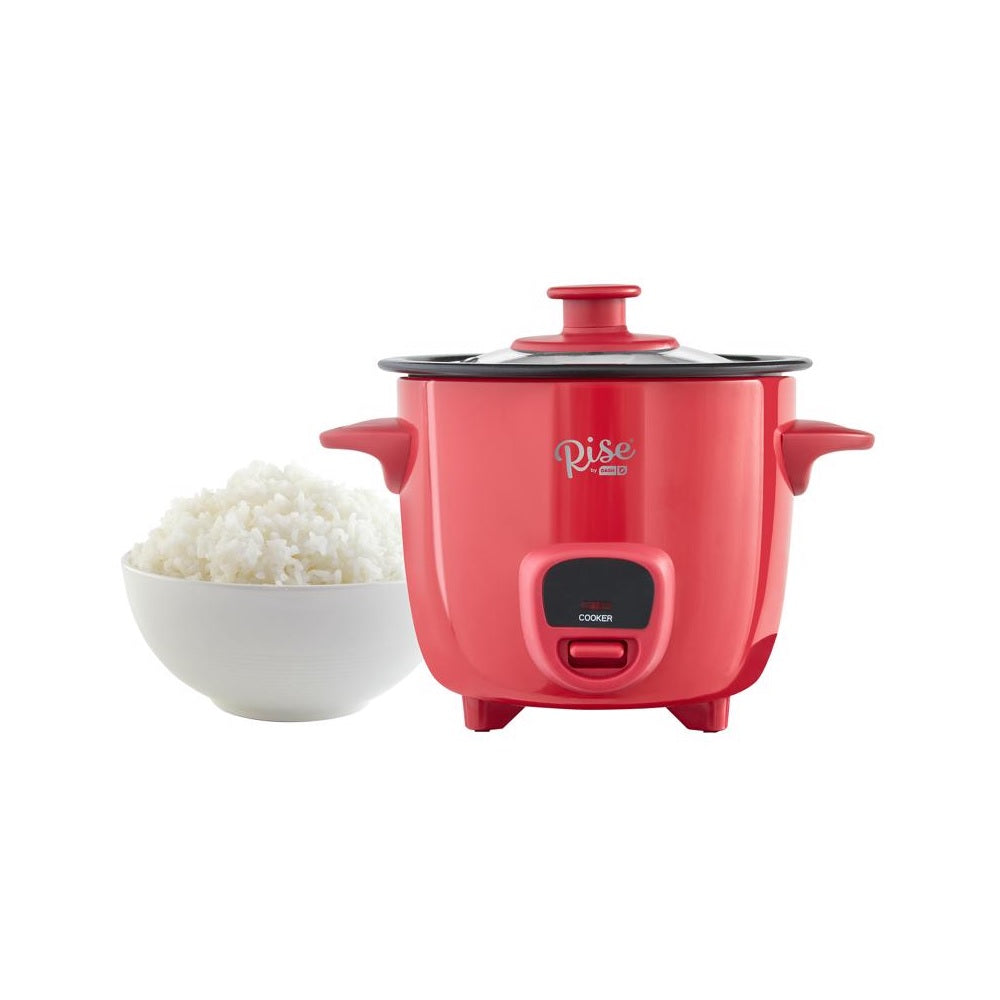 Rise by Dash RRCM100GBRR04 2 cups Rice Cooker, Red