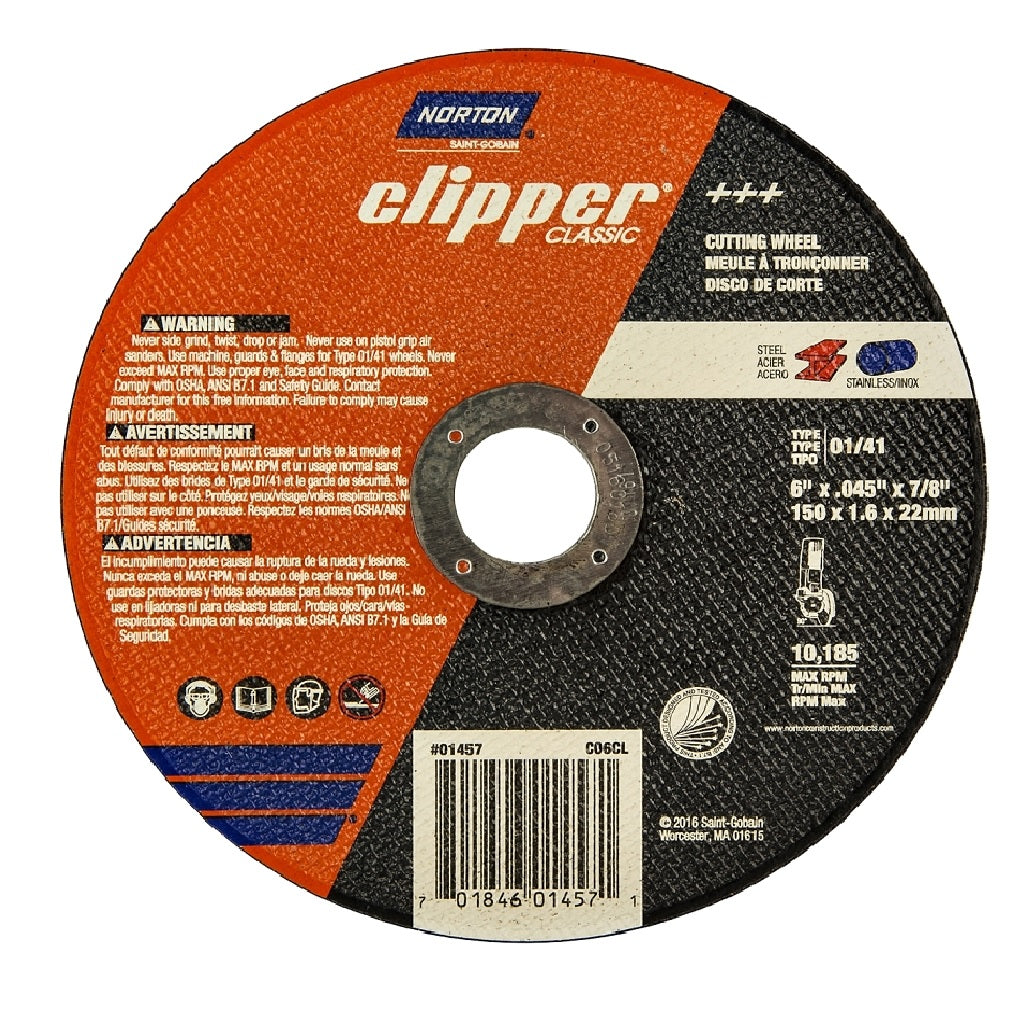 Norton 70184601457 Clipper Classic Cut-Off Wheel