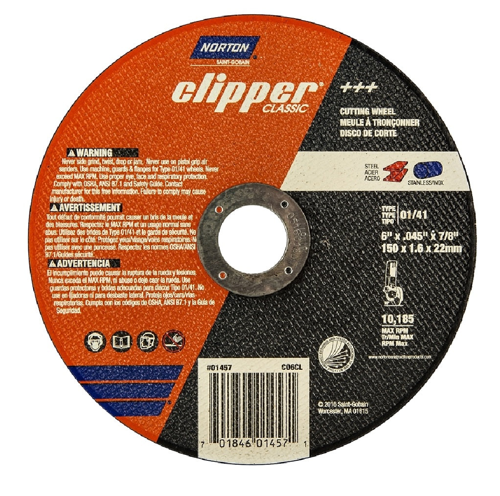 Norton 70184601457 Clipper Classic Cut-Off Wheel