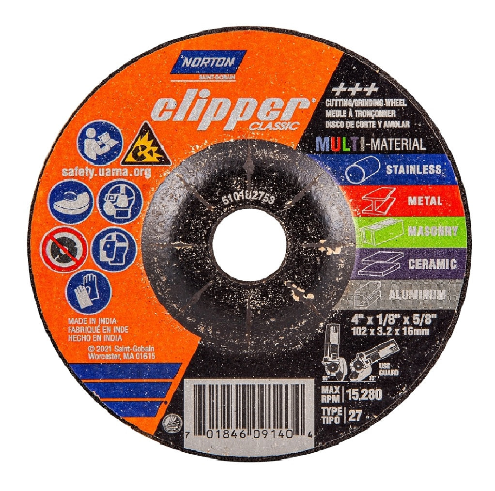 Norton 70184609140 Clipper Classic Grinding and Cutting Wheel