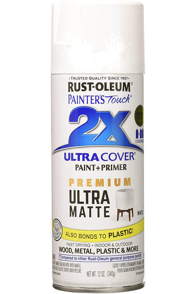 Rust-Oluem 331181 Painters Touch 2X Premium Ultra Matte Spray Paint, 12 Oz