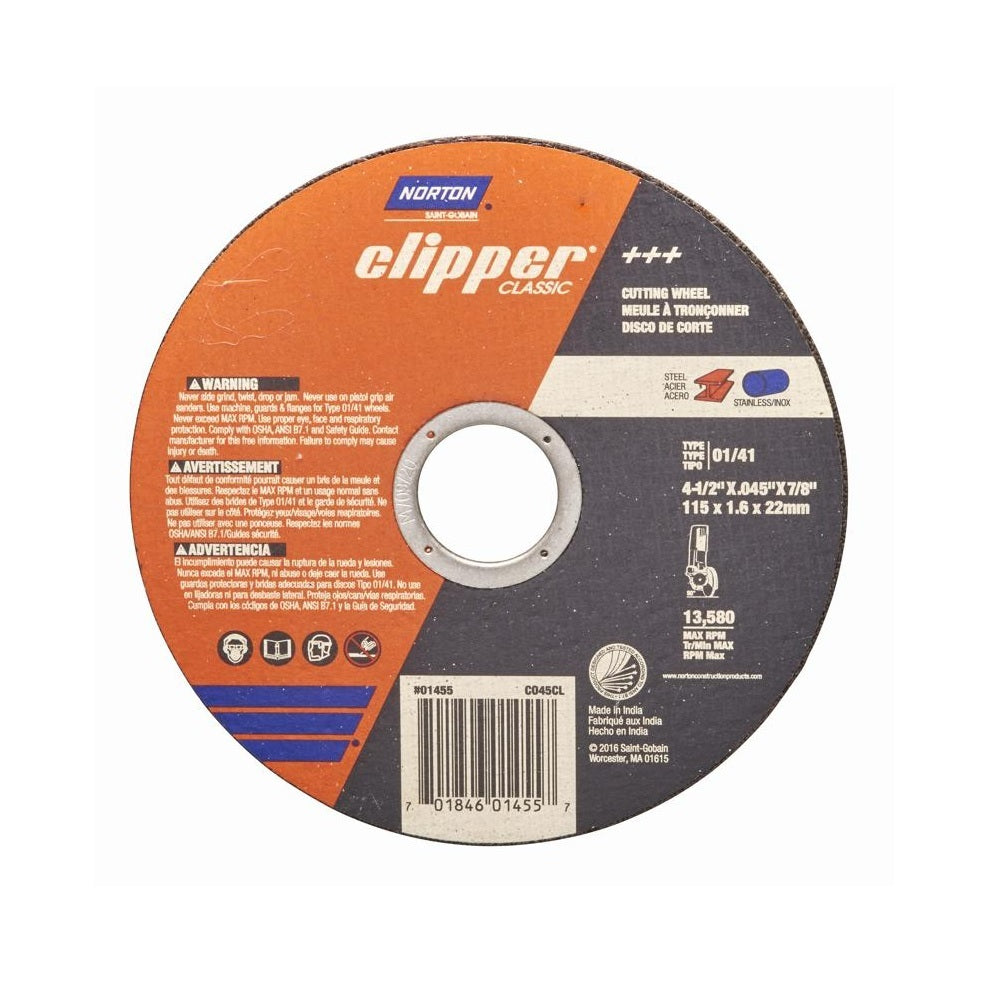 Norton 70184601455 Classic Cut-Off Wheel, 7/8 inch