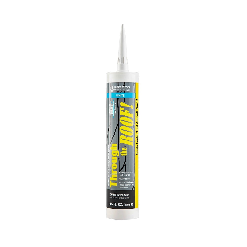 Sashco 14035 Through the Roof Sealant, White, 10.5 oz