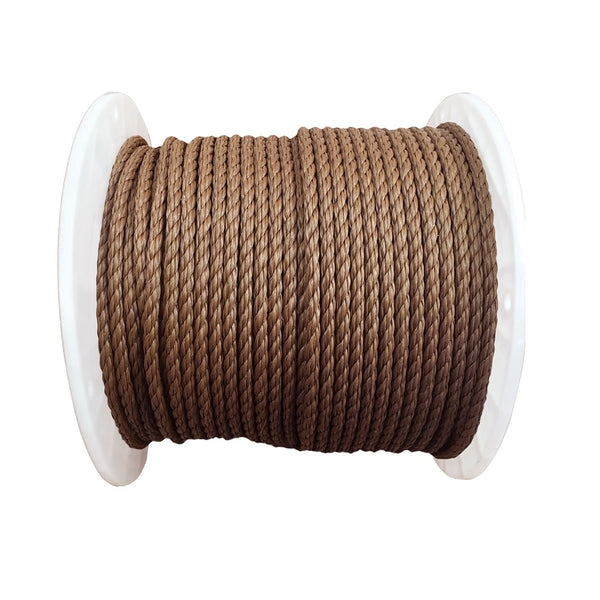 Koch 5011245 Twisted Poly Rope, Brown, 3/8 inch x 400 feet