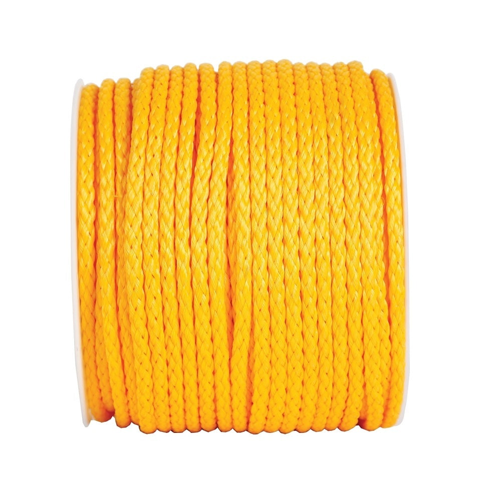 Koch 5061045 Braided Poly Rope, Yellow, 5/16 inch x 600 feet