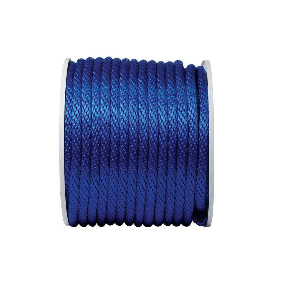 Koch 5082045 Solid Braided Poly Derby Rope, Blue, 5/8 inch x 140 feet