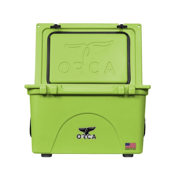ORCA ORCL040 Charcoal Cooler, Lime, 40 Quart