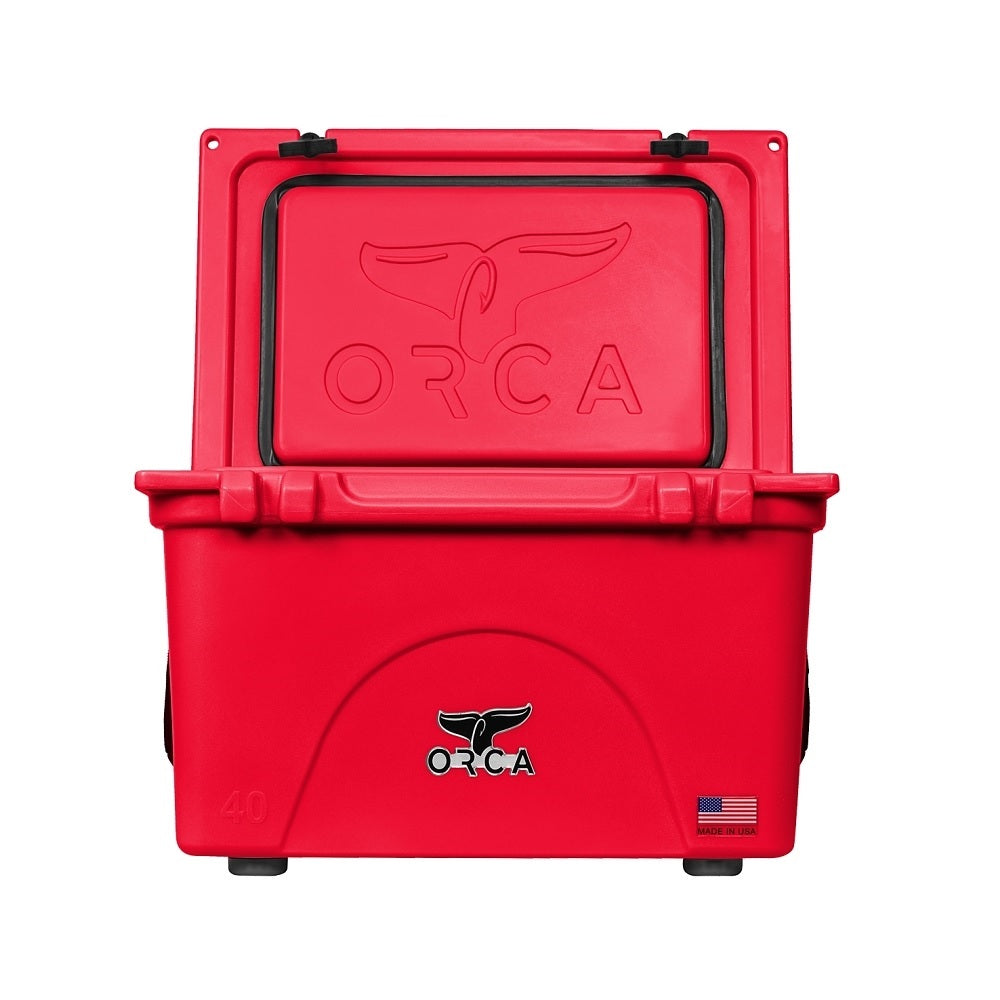 ORCA ORCRE040 Charcoal Cooler, Red, 40 Quart