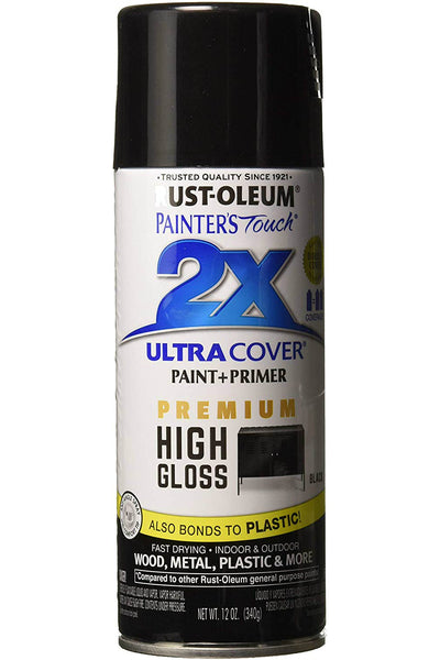 Rust-Oluem 331172 Painters Touch 2X Premium High Gloss Spray Paint, 12 Oz