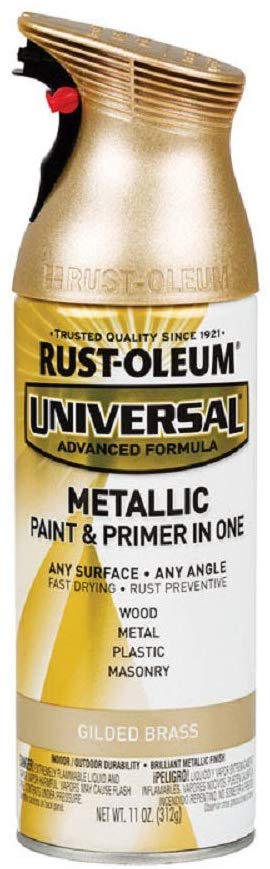 Rust-Oluem 330504 Universal Metallic Paint & Primer Spray, 11 Oz