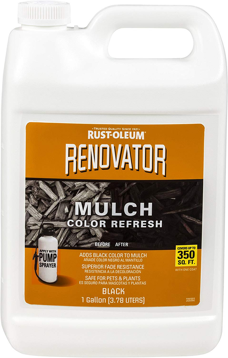 Rust-Oleum 307525 Restore Mulch Renovator, Black, 1 Gallon
