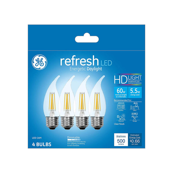 GE 43256 Refresh HD LED Bulbs, 5.5 Watt