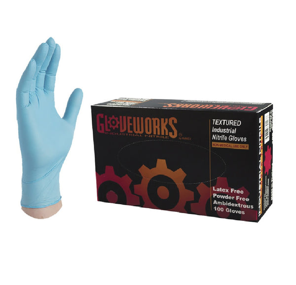 Gloveworks INPF48100 Latex-Free Industrial Gloves, X-Large