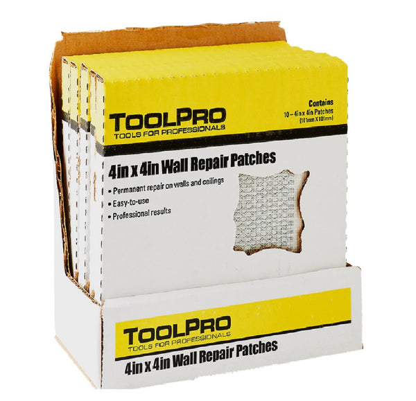 ToolPro TP04740 Drywall Repair Patch, 10 Pack
