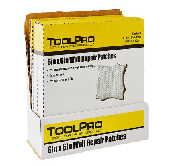 ToolPro TP04760 Drywall Repair Patch, 10 Pack