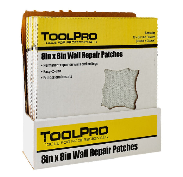 ToolPro TP04780 Drywall Repair Patch, 10 Pack