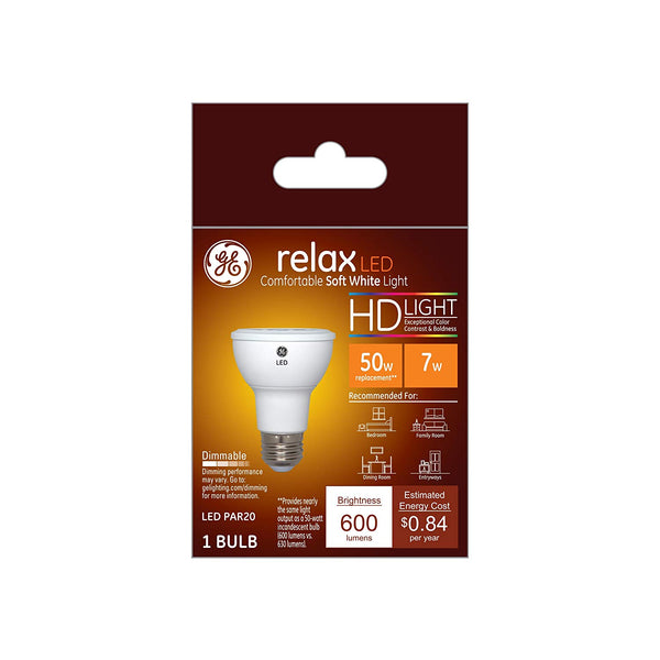 GE 45441 Relax HD LED Bulbs,7 Watt