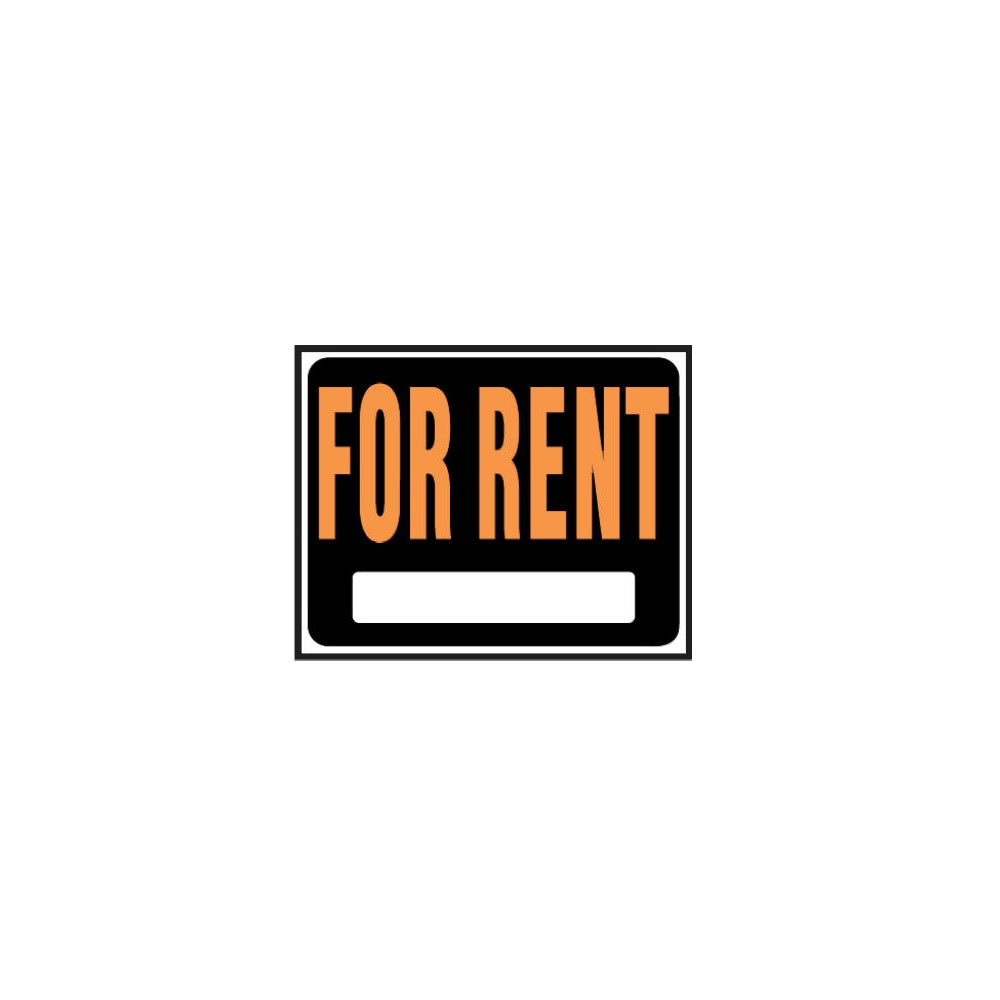 Hillman 840026 English For Rent Sign, 15 Inch x 19 Inch