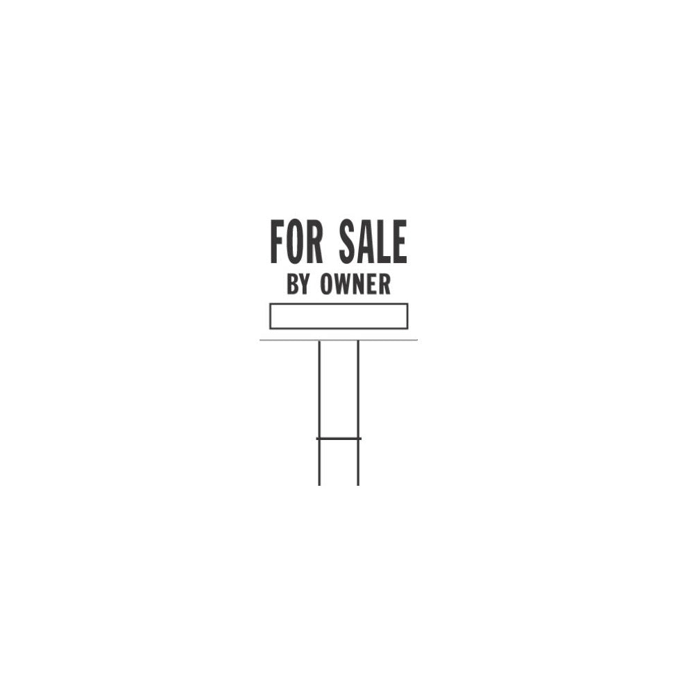 Hillman 840056 English For Sale By Owner Sign, 20 Inch x 24 Inch