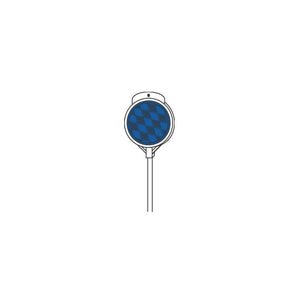 Hillman 840072 Reflective Driveway Marker with Fiberglass Rod, 48 Inch , Blue