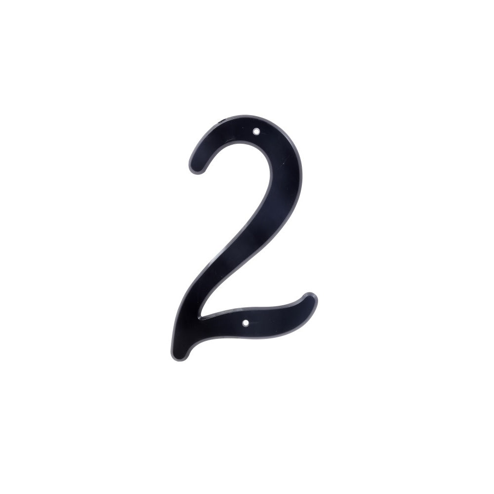Hillman 839752 Plastic House Number 2, 4 Inch, Black