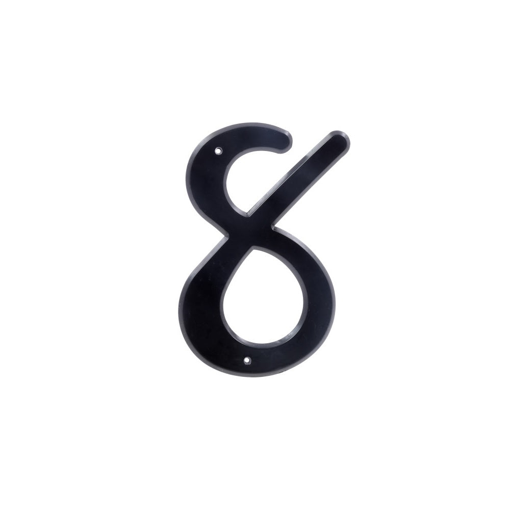 Hillman 839766 Plastic House Number 8, 4 Inch, Black