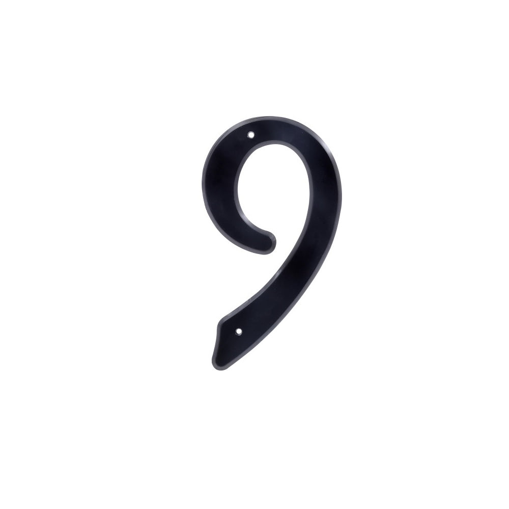 Hillman 839766 Plastic House Number 9, 4 Inch, Black