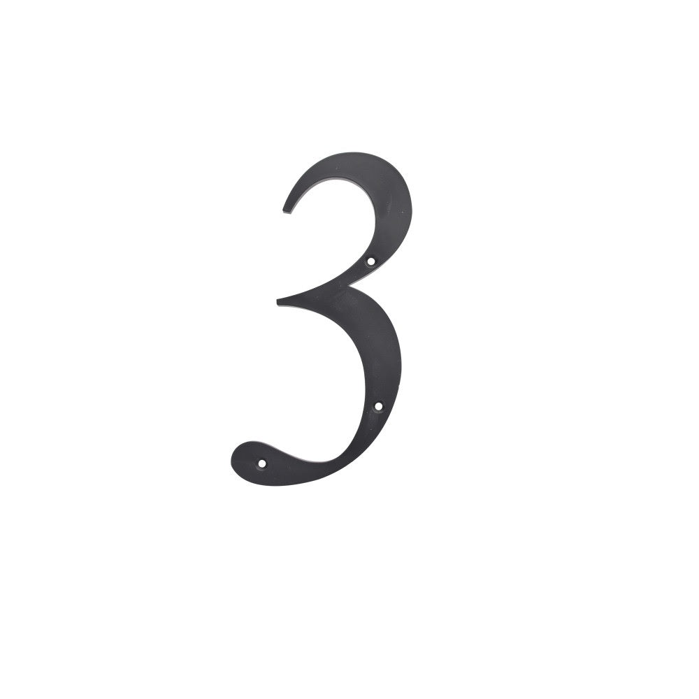 Hillman Fasteners 847377 Nail-On Plastic House Number 3, 6 Inch
