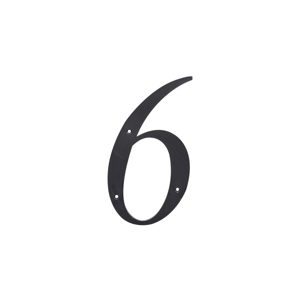 Hillman Fasteners 847380 Nail-On Plastic House Number 6, 6 Inch